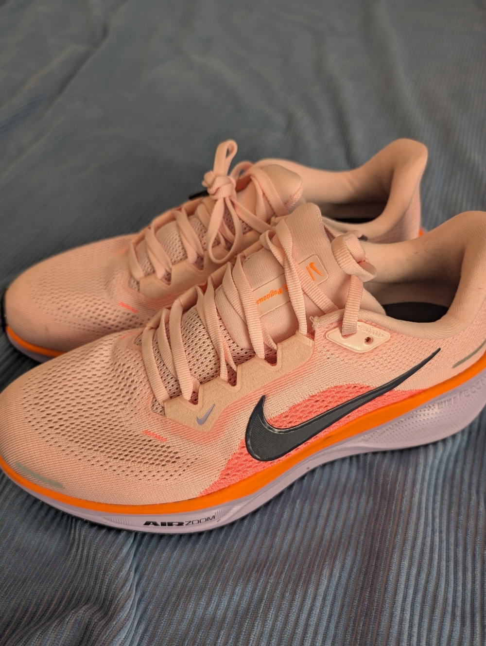Nike Women's Pegasus 41 Pink Running Shoes with Orange And Purple Accents